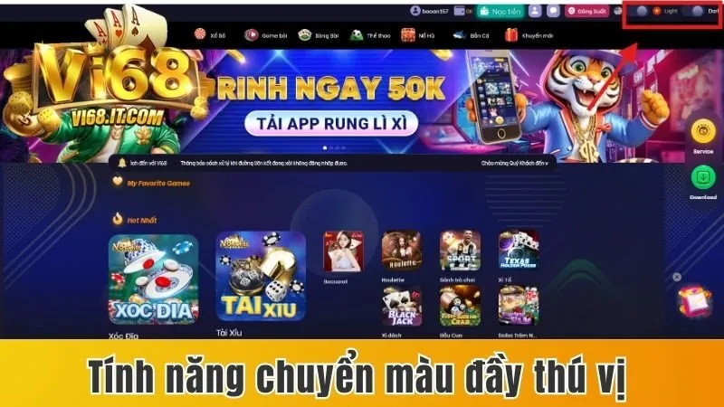 Vi68 – Cổng Game Bài Đổi Thưởng Trực Tuyến Uy Tín | Tải Vi68 Apk | Vi68 Ios | Link Đăng Ký Vi68 Chính Thức | Game Bài Vi68 Nạp Rút 2025 26 Tính Năng Chuyển Màu Đầy Thú Vị