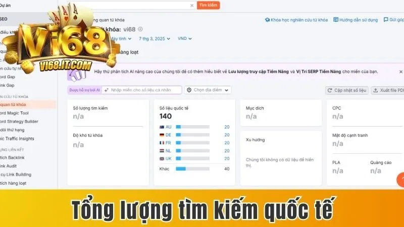 Vi68 – Cổng Game Bài Đổi Thưởng Trực Tuyến Uy Tín | Tải Vi68 Apk | Vi68 Ios | Link Đăng Ký Vi68 Chính Thức | Game Bài Vi68 Nạp Rút 2025 21 Tổng Lượng Tìm Kiếm Quốc Tế Của Nhà Cái